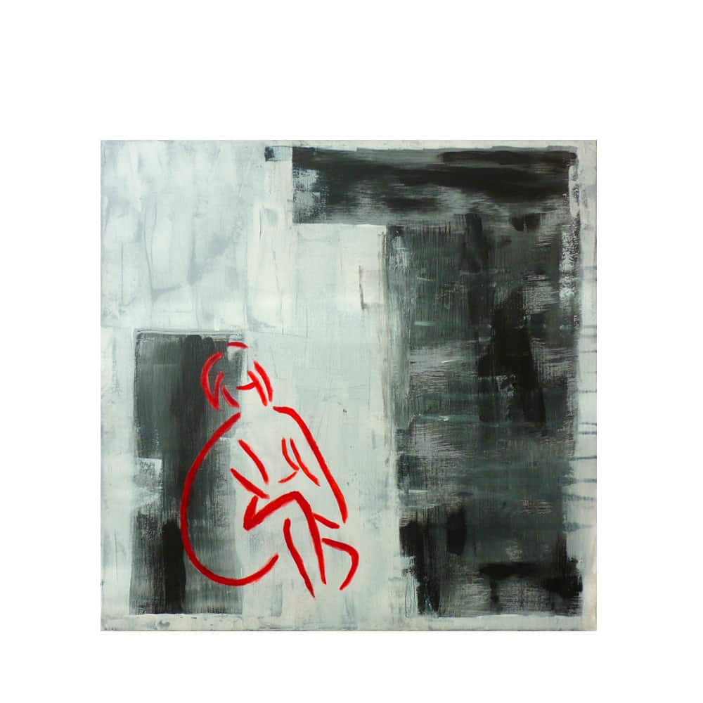 Acryl auf Leinwand - Ruhepause – Yoga - relaxen